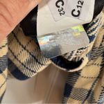 The North Face Valley Twill Flannel Shirt Women’s size Small Gravel Navy Blue Photo 12