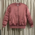 Lovers + Friends Satin Puffer Bomber Jacket Photo 0