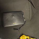 Versace Black Tote with Silk Scarf Closure and pouch Photo 5