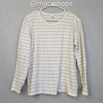 LAKE Pima Long Sleeve Weekend Pajama Shirt White Size XL Photo 1