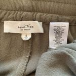 Love Tree Los Angeles Olive Green Drawstring Linen Pants Photo 9