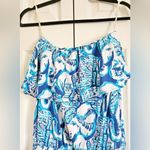 Lilly Pulitzer  Ailsie Keep On Trunkin Blue Print Sleeveless Jumpsuit Size Med‎ Photo 7