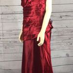 NWT Cindy Collection style 1230 in red sleeveless ruched jewelled size 2 XL Photo 9