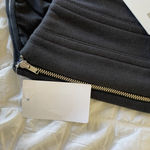 Good American Black Knit Crop Corset Top Photo 5