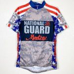 Primal Wear Women’s Montana National Guard Zip Up Cycling Shirt with Pockets Blue Size M Photo 0
