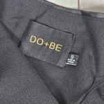 DO+BE  Black Leopard Print One Shoulder Long Sleeve Ruched‎ Draped Dress Size S Photo 3