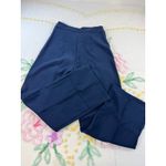 SheIn  Wide Leg Pants Navy Blue High Waisted‎ Button Detail Pleated Culottes L Photo 1