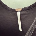 Free People Women’s 10 Devoted to You Black Corduroy Overall Dress with Pockets Photo 1