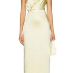 Lovers + Friends  Bella Gown in Baby Yellow Small New Womens Maxi Dress Photo 9