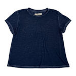 Abercrombie & Fitch Navy Blue Cotton Baby Tee Normcore Crop Size Women's XS Photo 0