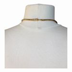 Jules Smith Twitter Cross Statement Necklace Sleek Black Enamel Yellow Gold NWT Photo 6