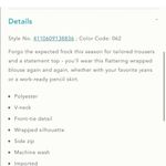 Moulinette Soeurs ANTHROPOLOGIE  Brynn Wrap blouse Photo 3