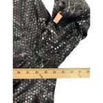 Dress Barn  Women's Metallic Silver & Black Cardigan Photo 5