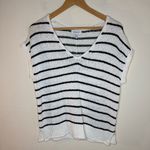 Evereve Stevie Pullover Black White Knit Size Small Photo 1