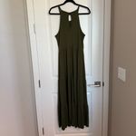 Old Navy  Olive Green High-neck Tiered Maxi Dress Size Large Photo 2