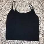 ALC Frank A.L.C Square Neckline Knit Black Tank Top Crop Shirt Photo 4