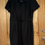 Martin + Osa Black Midi Dress with‎ Belt size 16 Size M Photo 0