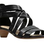 Clarks “Mena Silk” Sandal Black Women’s Size 6.5 Photo 0