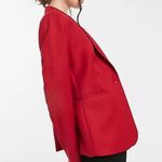 Mango Essential Structure Woman's Red Blazer. Photo 0