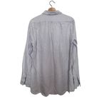 Claridge + King linen Lavender Scalloped Edges Lagenlook Romantic tunic Large‎ Purple Photo 1