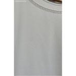 Liz Claiborne Liz‎ Claiborne White Women's Round Neck Blouse - Size Medium Photo 4