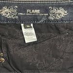 EXPRESS Women’s  Stella Flare Low Rise Dark Wash Jeans Size 10 Flap Back Pocket Photo 6