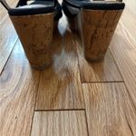 Jelly pop Panke, Black Canvas Wedge Sandal, Size 7M Photo 5