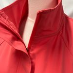 New Chico's Zenergy Sport Novelty Embroidered Jacket Womens Large 2 Coral Preppy Pink Photo 3