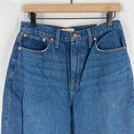 Madewell  Baggy Straight Jeans Womens 28 Blue Denim Cotton Stretch High Rise Photo 1