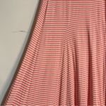 Ralph Lauren Lauren  Pink & White Striped Cap Sleeve Maxi Dress Medium Casual Photo 2