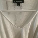 International concepts INK womens white long sleeve lace inset peasant top lined blend sz small Photo 7