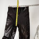 Spanx Faux Leather Croc Embossed Brown High Rise Leggings S Photo 10