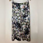 Adam Lippes  Collective floral high rise wide leg satin culottes pants 4 FLAWED Photo 5