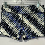 Athleta Blue white and‎ black patterned  mini spandex Photo 0