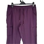 Eddie Bauer Women's Fleece Lined Pants Purple size 14 Pockets Elastic Waist Photo 3