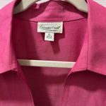 Coldwater Creek  Pink Button-Down Blouse 3/4 Sleeve Professional Shirt XL‎ Photo 2