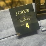 J.Crew NWT  4" linen-cotton scalloped hem short Size 4 Photo 2