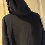 Mate the Label  Lewis Jet Black Cropped Hoodie Zip Up Sweatshirt | L Photo 6