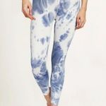 Kensie  Blue and White Tie-Dye Leggings Women’s Size Large Photo 7