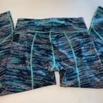 Lululemon Seawheeze Blue, Teal, Black leggings Photo 1