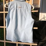 Columbia  Sleeveless Lightweight Button Down Outdoor Blue Shirt Hiking M Photo 6