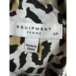 Equipment FEMME Women's Leopard Print 100% Silk Button Down Blouse Size Small Photo 4