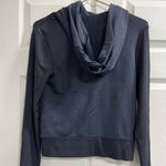 Athleta  Black Hoodie Asymmetrical Zip Jacket - Size XS - EUC Photo 2