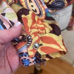 ZARA  Multicoloured Scarf Print Crossover Satin V-Neckline Blouse Top Paisley M Photo 6