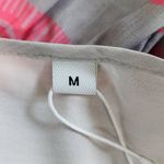 Pink and Gray Puff Sleeve Boho Print Oversized Midi Dress NWOT Size Medium Photo 6