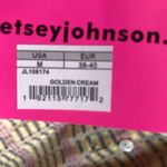 Betsey Johnson  Dress Golden Cream Tiered Textured Maxi Dress Sz M NWT Boho Chic Photo 8