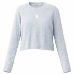 Playboy  Light Blue Crew Neck Sweater Photo 0