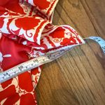 Max Studio London NWT twist front floral red midi dress small Photo 9