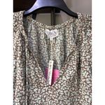 Anthropologie Omika Isla Tasseled Blouse Elliot Galapago Womens Size Small Green Photo 8