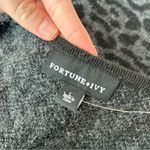 Fortune + Ivy  Animal Print Long Line Open Cardigan Photo 5